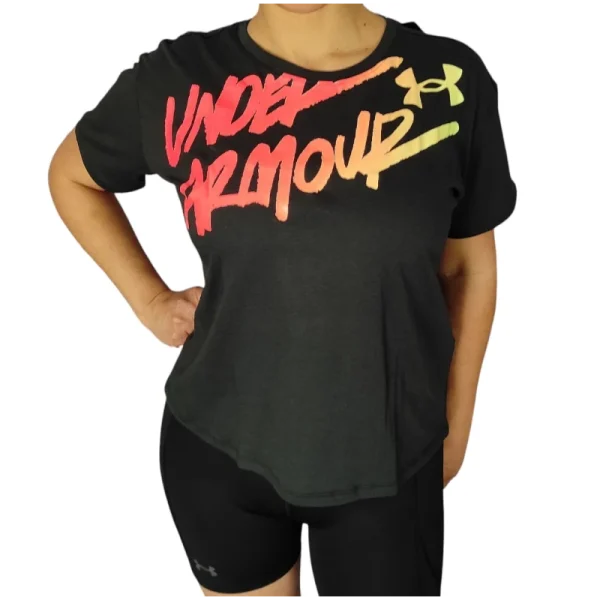 Camiseta Manga Corta Under Armour Negra