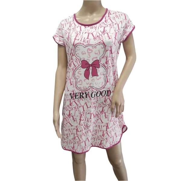 Camisón Oso Rosa